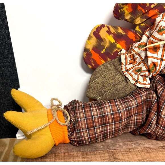 Thanksgiving Tom Turkey Shelf Sitter Autumn Harvest Decor - Picture 3 of 6